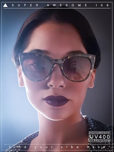 SA106 Womens Pearl Color Cat Eye Sunglasses4