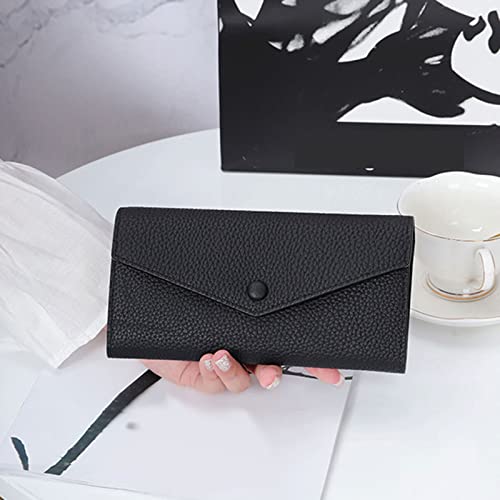 Women's Wallet Genuine Leather Women's Long Wallet Design Practical Card Holder Clutch (K)2