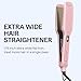 Wavytalk Wet to Straight Hair Straightener, Titanium 1.75 Inch Wide Vent Sesh Flat Iron for Damp or Dry Hair, Straightener with Dual Voltage Leave Silky Smooth Look, 20% Faster Styling, Pink