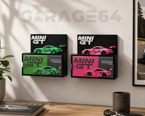 Image of Mini GT Display Shelf for 1:64 Diecast Cars & Display Boxes | Wall Mount or Desktop Showcase Stand | Premium Matte Finish Collector Display Rack | Mini GT Display Holder (Shelf Only)