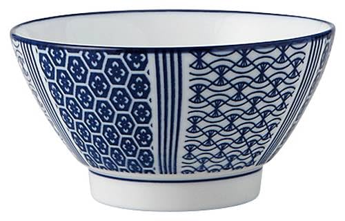 花伝 KOYO 光洋陶器 古青藍 藍波花 飯碗 和食器 美濃焼 食洗機対応 日本製 56782133