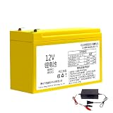 HJGHY ,12v,10Ah, Batteria di Ricambio per irroratore Elettrico da 12V 8Ah 10Ah 12Ah 14Ah 18Ah 20Ah. Pacco batterie al Litio da 12 Volt per spandiconcime Elettrico con Caricabatterie.
