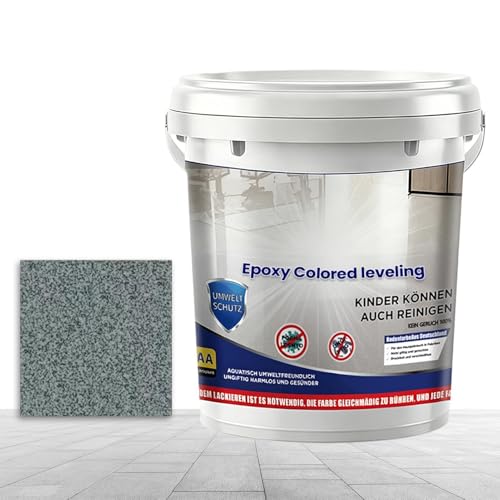 Générique Peinture pour Sol Époxy - Revêtement résistant à l'usure et antidérapant | Résine époxy autonivelante,pour Intérieur Extérieur, Douche,...