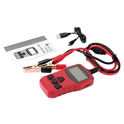 tingtin Equipo de Control Profesional del comprobador de automoción de la batería para Las baterías de Coche 12 V Ideal para los Usuarios de Las Carreteras y Taller de Servicio