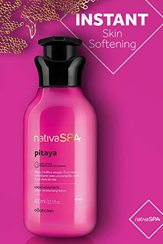 Nativa SPA by O Boticario Dragonfruit Body Lotion | Fragranced Skin Moisturizer with Purified Quinoa Drops, 13.5 oz. (400 ml)