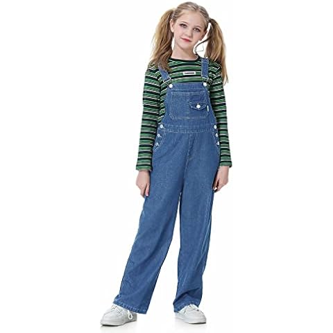Rolanko Girls Baggy Denim Dungarees Cover