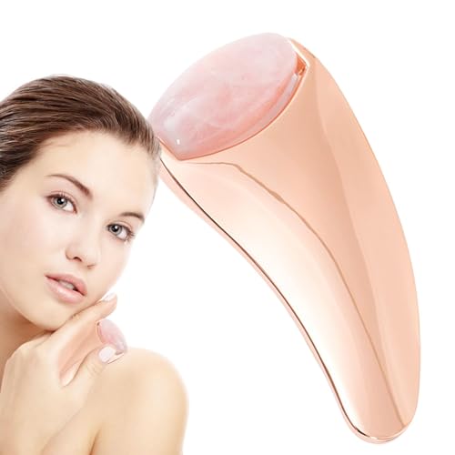 Rurunklee Rullo facciale manuale Rullo per il viso Guasha | Strumenti per il viso in metallo Sha - Rullo di bellezza per le donne strumento rassodante viso per collo, mento occhi,