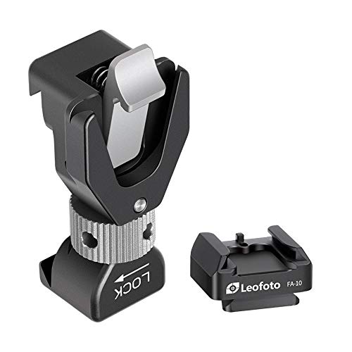 Leofoto FA-16 Kit QR Flash Adapter FA-16 + FA-10 for L Plate Side Mount on Vertical Rail Arca/RRS Lever Clamp Compatible