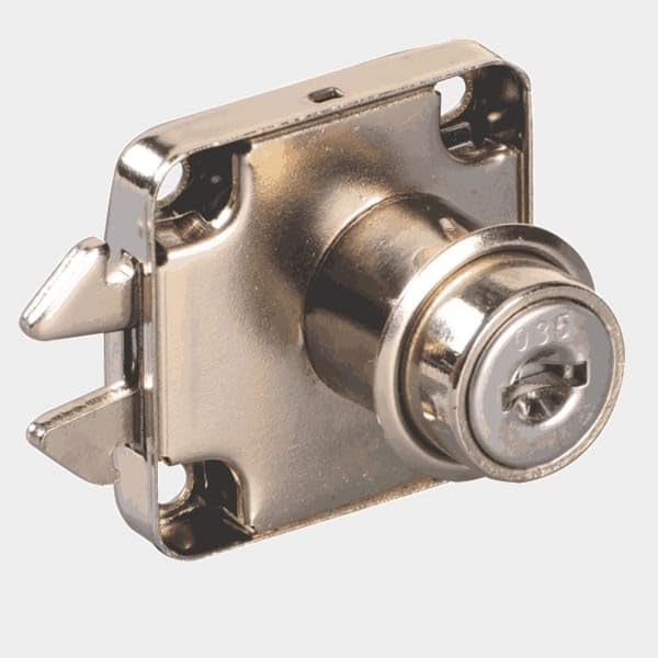 Sliding Cabinet Lock 22mm - Mortise Lock - Square Furniture Lock - Sliding Wardrobe - 2 Keys and Key Hole Cover-image-45