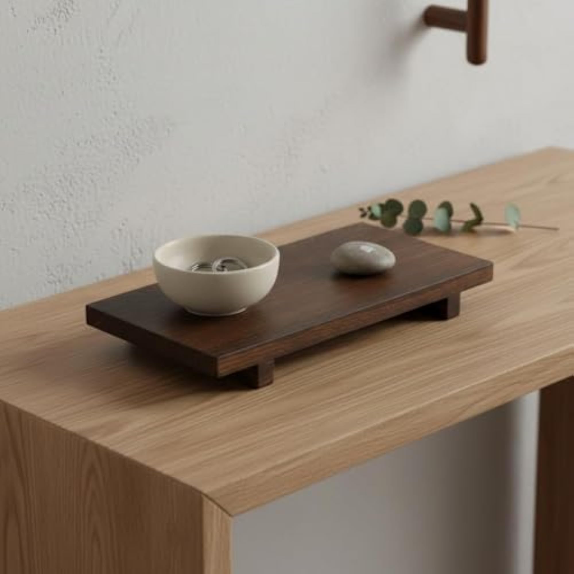 Vintage Design Small Wood Pedestal Stand