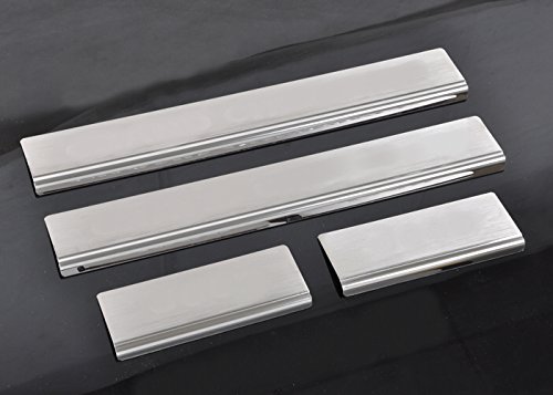Rhegene New 4 Pieces Door Sill Guards Set for Jeep Grand Cherokee 2011-2015