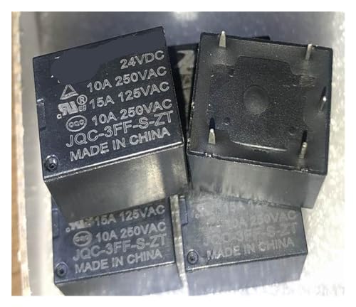 Relé JQC-3FF-S-ZT 24VDC de 5 pines y 10A para control de circuitos