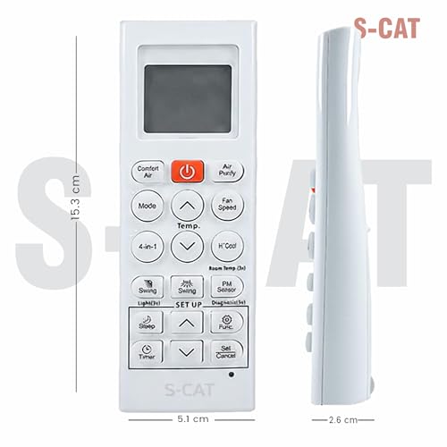Image of S-CAT Compatible with LG AC Remote Control Model 36Q (No Backlight) Suitable for 1 1.5 2 Ton Split /Window AC (Match Old Remote Exactly, Contact Customer Care for Order)