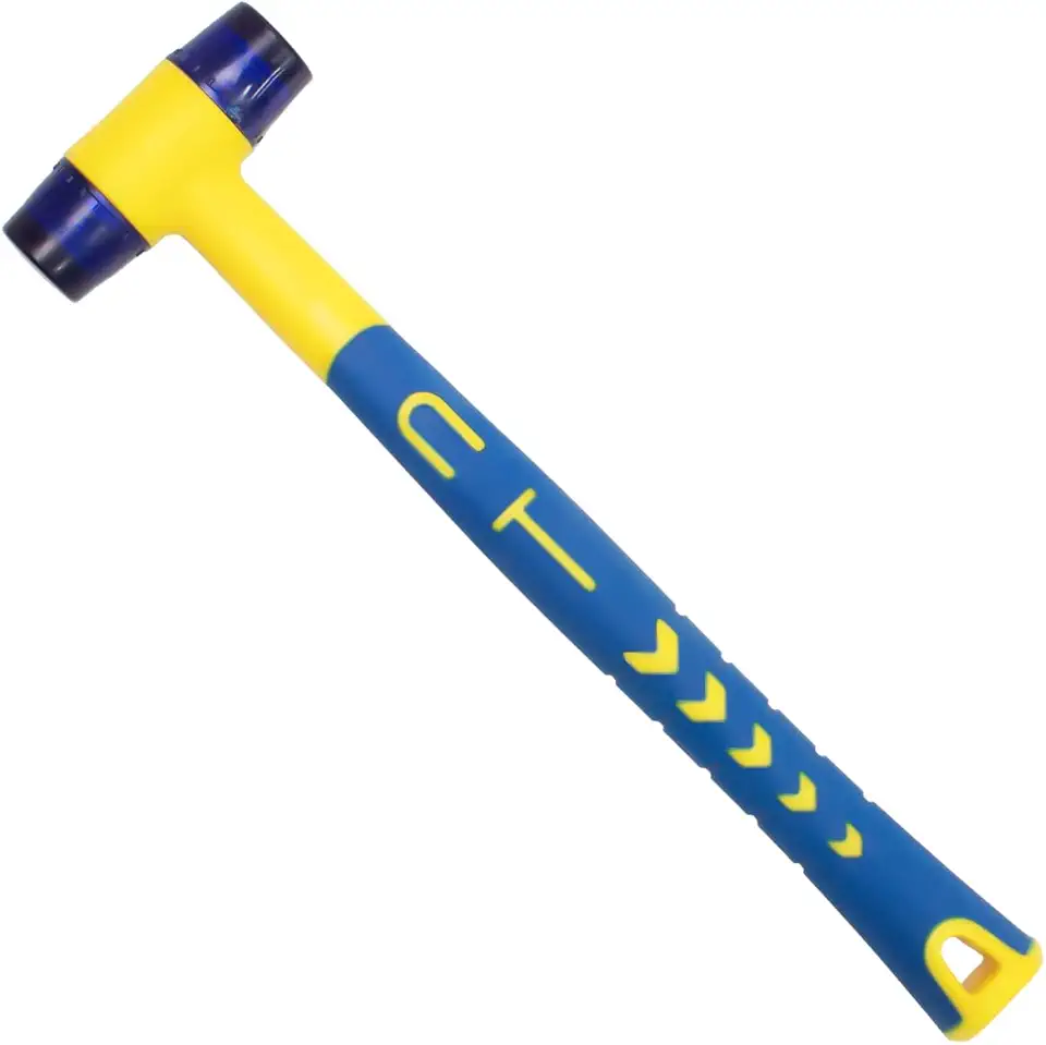 Martelo De Precisão Martelinho Ouro Dupla Face Ponteiras Borracha