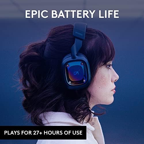 Logitech G Astro A30 LIGHTSPEED Wireless Gaming Headset, Bluetooth enabled, Dolby Atmos, Detachable Boom, 27h battery, USBC charging, for Xbox, PS5, PS4, Nintendo Switch, PC, Android - Blue