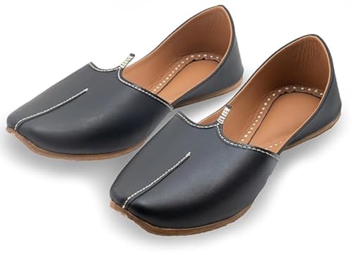 Image of KORAKARI Men's Traditional Leather Punjabi Jutti Comfortable Mojari for Men
