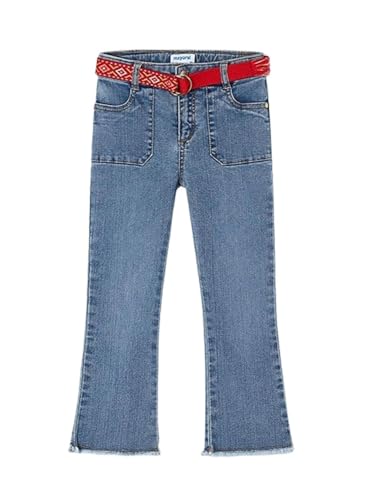 Pantalón Mayoral elástico con cinturón fantasía ajustable para niña activa