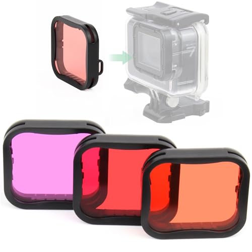 GEPULY 3-Pack Dive Filters for GoPro Hero