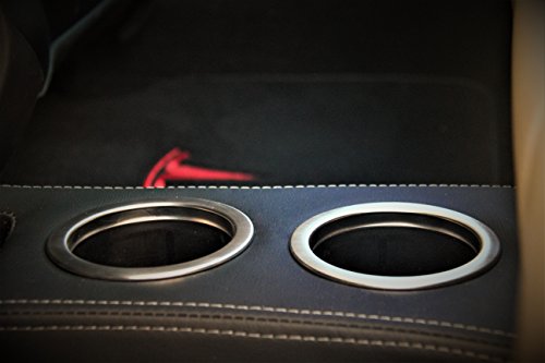 Portavasos trasero con doble USB para Tesla Model S 2012-2016 miniatura 2