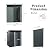 5X3 FT Outdoor Metal Storage Shed - Large Metal Tool Shed with Reinforced Sloping Roof & Ventilation ? Lockable Doors Frame ? with Sturdy Frame Structure for Backyard, Patio, Garage