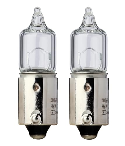Ampoule BAX9s 12V 6W à filament renforcé pour feux de moto et auto