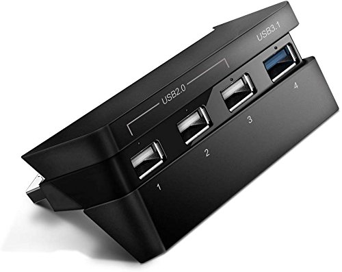 Tobo PS4 USB Hub, 4 Port USB 3.1/2.0 High Speed Expansion Hub Charger Controller Adapter Connector for PS4 Slim Gaming Console TD-307TC (B07HMWVHFT) Amazon Price History, Amazon Price Tracker