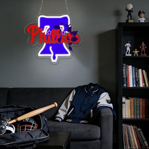 Image of Pugna Baseball Neon Signs for Wall Decor Baseball Neon Lights for Bedroom Led Signs Suitable for Dormitory Man Cave Christmas Gift