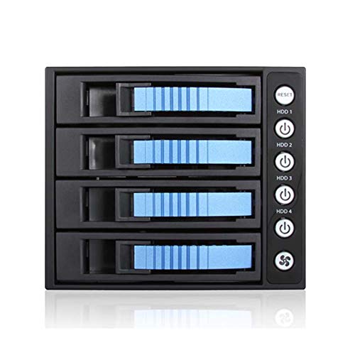 ISTAR BPU-340HD-BLUE 3X 5.25-4X 3.5 2.5�C���` 12Gb/s HDD SSD �z�b�g�X���b�v���b�N