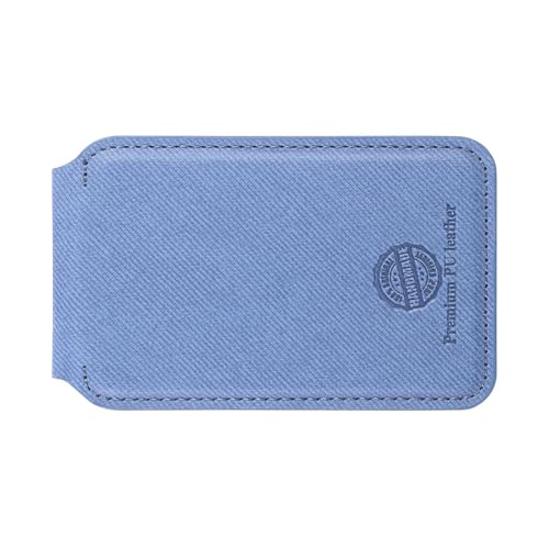 Thin Card Case with Multiple Angles Viewing Stand Not Skimming Adjustable Phone Stand PU for Most Smartphones Phone Card Holder 