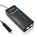 Falownik samochodowy 300 W, DC 12 V/24 V do 220 V AC, z 2 gniazdami prądu przemiennego i 4 portami ładowania USB Adapter samochodowy, z gniazdem zapalniczki samochodowej