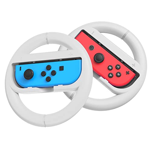 SHANHUHAI Volant 2 pièces compatible avec manette Nintendo Switch Joy-Con, volant nintendo switch, accessoires nintendo switch, volant interrupteur