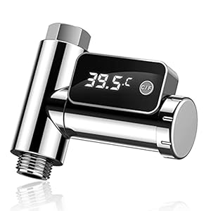 woyada 360° Rotatie LED Kranen Waterthermometer met LED Scherm Diaplay Verstelbare Fahrenheit Celsius LED Kranen Waterthermometer Douche Accessoire Gemakkelijk te gebruiken