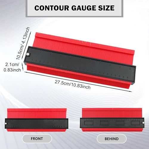 FitEasy® Contour Gauge Duplicator 10 Inch Widen Profile Gauge Tool Contour Gauge Duplicator Precise Measuring of Irregular Shapes for Laminate Woodworking Tiling and Flooring Tools - Gifts for Men 6 FitEasy® Contour Gauge Duplicator 10 Inch Widen Profile Gauge Tool Contour Gauge Duplicator Precise Measuring of Irregular Shapes for Laminate Woodworking Tiling and Flooring Tools - Gifts for Men - Image 6