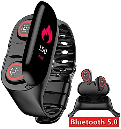 ZuZu, move for more better. Smart Watch Earbuds 2 In 1, TWS Earbuds With Fitness Tracker Watch & Beard Comb., Black 2