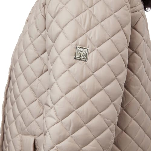 Effortlessly Chic Anne Klein Women's X-Large Quilted Jacket in Tan – Your Cozy Companion - Image 4