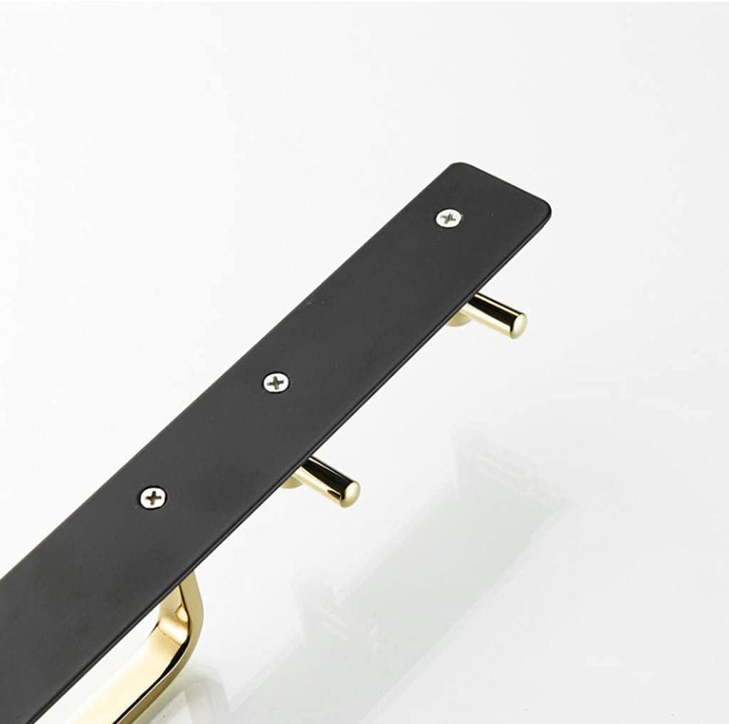 Portasciugamani a parete in acciaio inox con 2 ganci (blu: monocolore)
