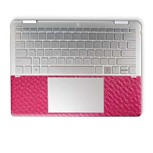 Image of MightySkins Carbon Fiber Skin Compatible with HP Spectre x360 14 inch (2022) Full Wrap Kit - Pink Pleather | Protective, Durable Textured Carbon Fiber Finish | Easy to Apply | Made in The USA