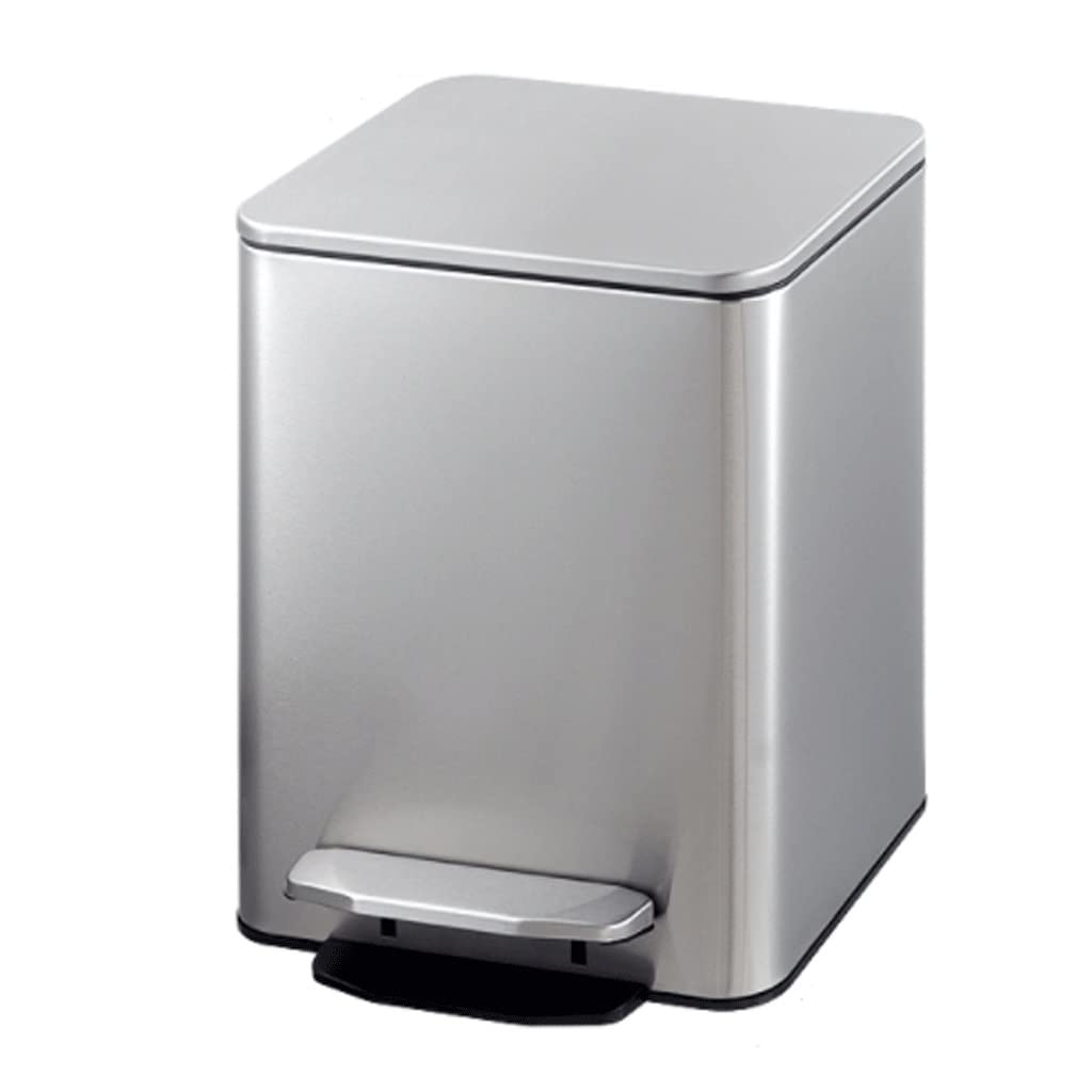 Bote de basura con pedal antihuellas 30L en acero inoxidable para cocina limpia