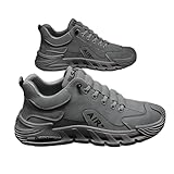[Firmiarii] トレッキングシューズ メンズ 防水 スニーカー 2025年【厚底5cm増高・軽量設計・滑り止め】 ミドルカット 通気性 耐摩耗 衝突吸収 疲れにくい 歩きやすい 登山/通勤/アウトドア/釣り 対応