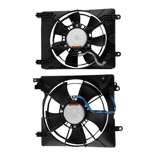 Image of maXpeedingrods A /C Condenser Cooling Fan Left & Right Side Assembly for Honda Civic 2.4L 1.8L 1.5L 2012-2015, for Acura ILX 1.5L 2.0L 2.4L 2013-2017, 19030RSJE01