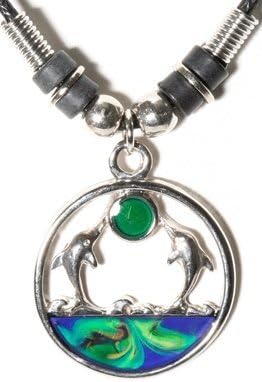 Dolphins Under the Sun Mood Necklace