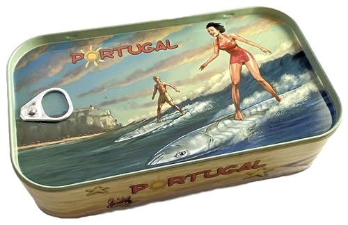 Conservas GRACIETE - Sardinas gourmet enlatadas en caja de regalo de metal - 4.23oz / 120gr (paquete de 3 latas)