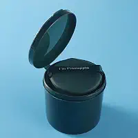 Conjunto de sopro cosmético com caixa gota de água redonda dupla face esponja de maquiagem macia ferramenta de pó lavável de beleza, forma de gota d'água verde