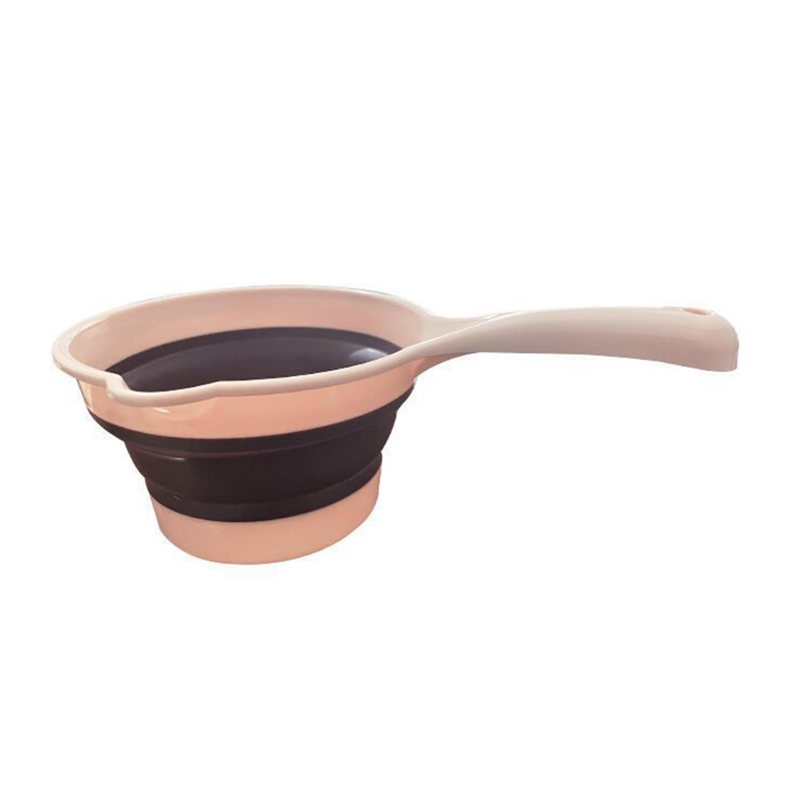 Foldable Water Ladle, Collapsible Silicone Kitchen Scoop for Rice Washing, Space Saving Multipurpose Dipper for Home