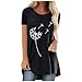 t-Shirt Femme Coton Chemisier Blanc Femme Chic et élégant Blouse Kaki Femme Tee Shirt Noel Homme Robe Flamenco Femme Manteau Peluche Femme Top Femme XXL