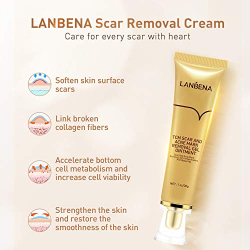 image for LANBENA Acne Scar Removal Cream Stretch Marks Face Skin Cream Shrink P