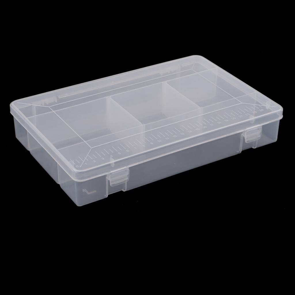 5 Scatole Portaoggetti In Plastica Trasparente Con 15 Scomparti - 17,5x9,8x2,3 Cm, Per Esche Da Pesca, Ami, Perline, Gioielli, Orecchini - 2
