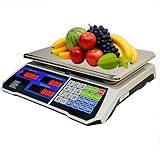 Voltix Bilancia Cucina Digitale 5g a 40kg, Bilancia Professionale per Alimenti con Display LCD, Alta Precisione e Piatto in Acciaio Inox