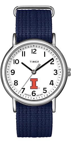 TIMEX Unisex Weekender 38mm Watch - Illinois Illini with Slip-Thru