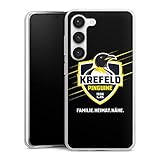 DeinDesign Silikon Hülle kompatibel mit Samsung Galaxy S23 Case transparent Handyhülle Krefeld Pinguine Eishockey Sport
